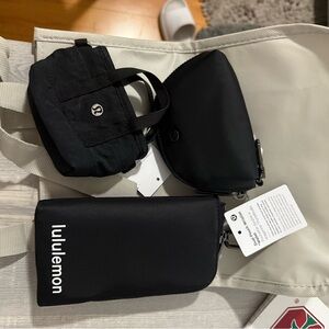 Lululemon Black Zip Pouch